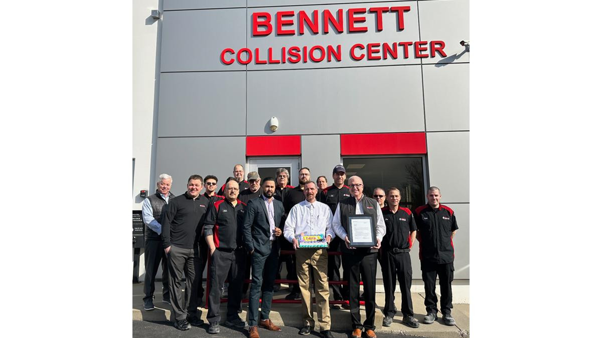 Bennett-Toyota-Collision-Center-certified-award