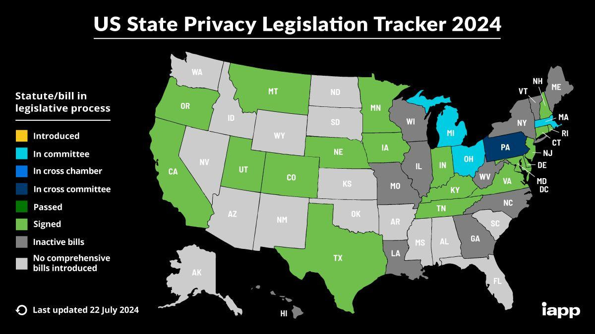 privacy law map