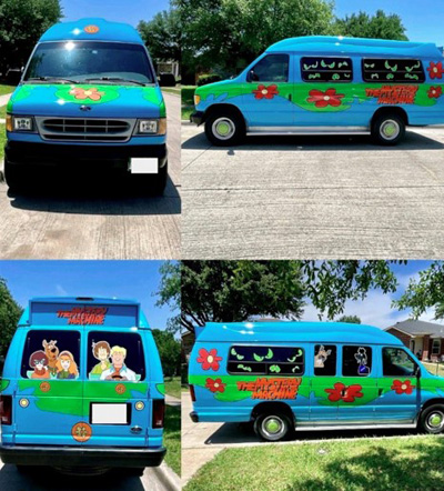 Maaco-Euless-Weston-Groff-TX-Scooby-Doo-Mysetery-Machine-van