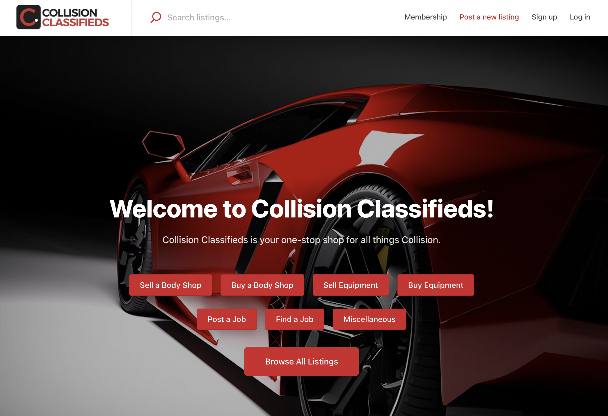 CollisionClassifieds Screenshot