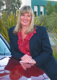 woman standing near a car