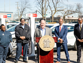 Detroit-EV-parking-fleet