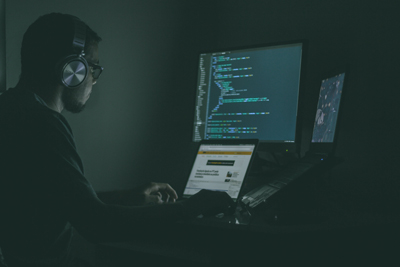 man-working-on-computer