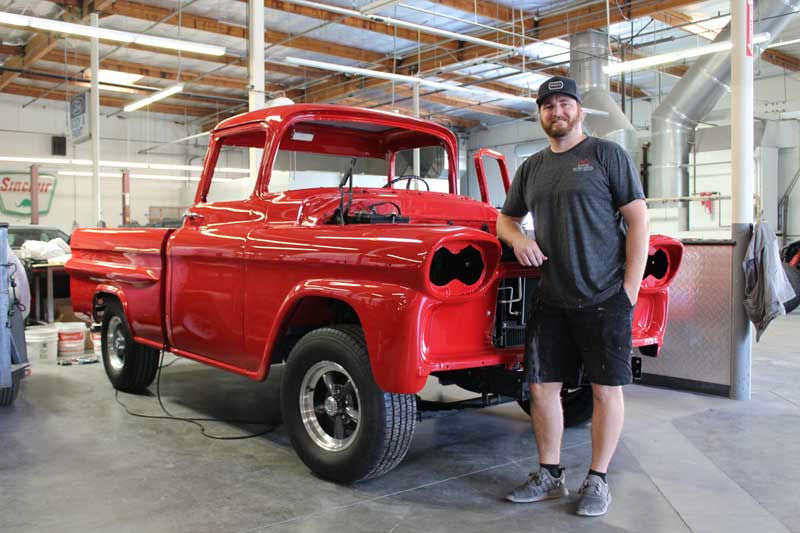 Mitch Barrett, the head painter at Santa Margarita Auto Body, used the 3M™ Performance Spray Gun to paint this 1958 Chevrolet Apache.